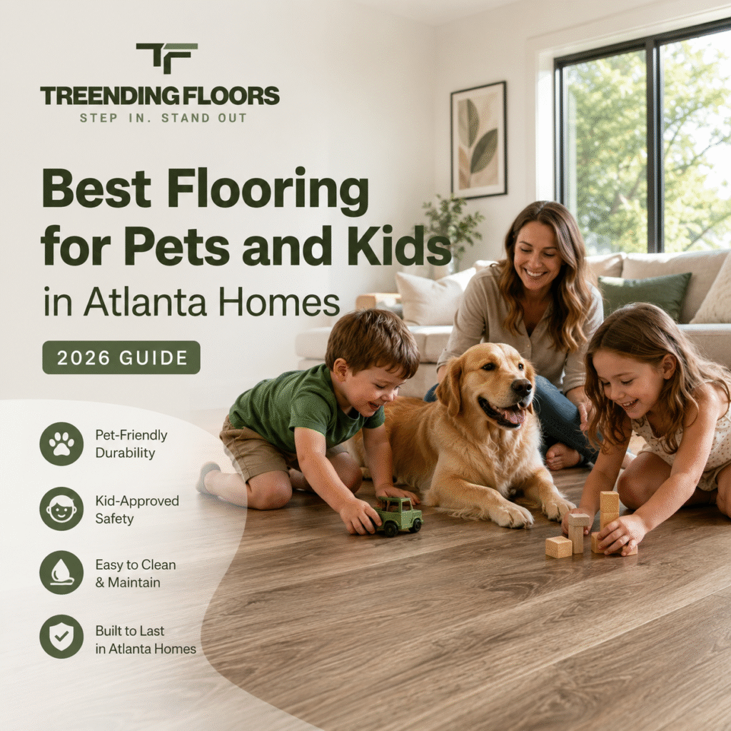 Best Flooring for Pets and Kids in Atlanta Homes (2026 Guide) 9 Best Flooring for Pets & Kids in Atlanta Homes (2026)