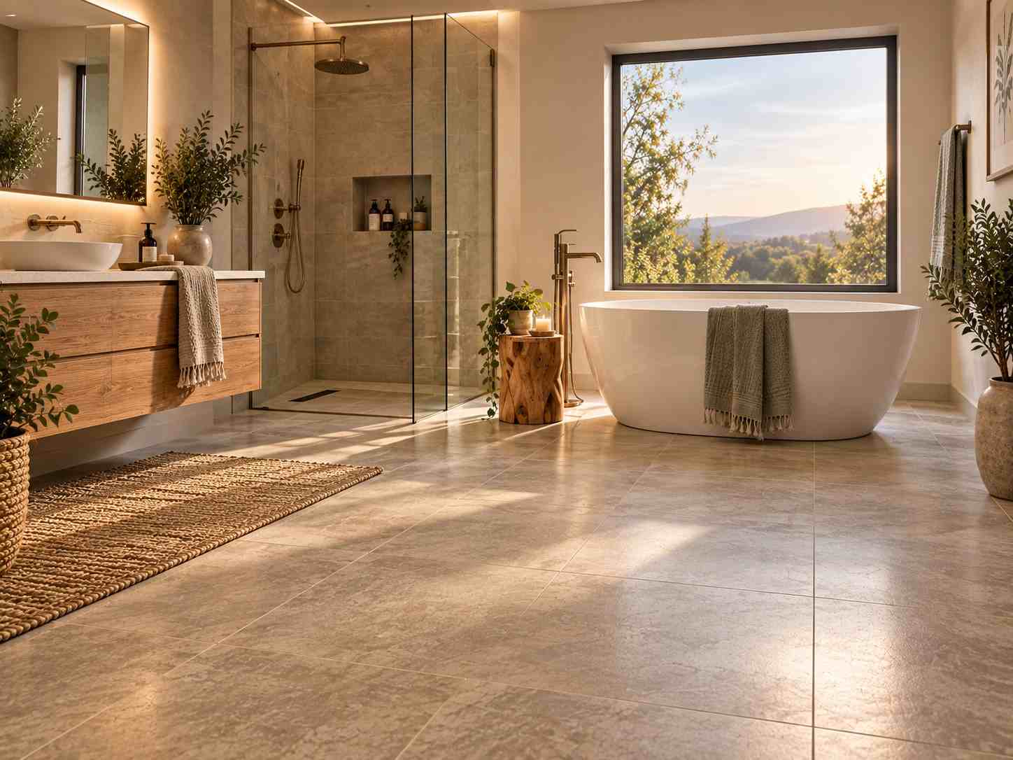 Heated Bathroom Floor Installation 6